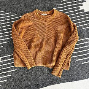 MADEWELL CHUNKY KNIT SWEATER IN MUSTARD YELLOW SIZE SMALL